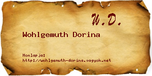Wohlgemuth Dorina névjegykártya